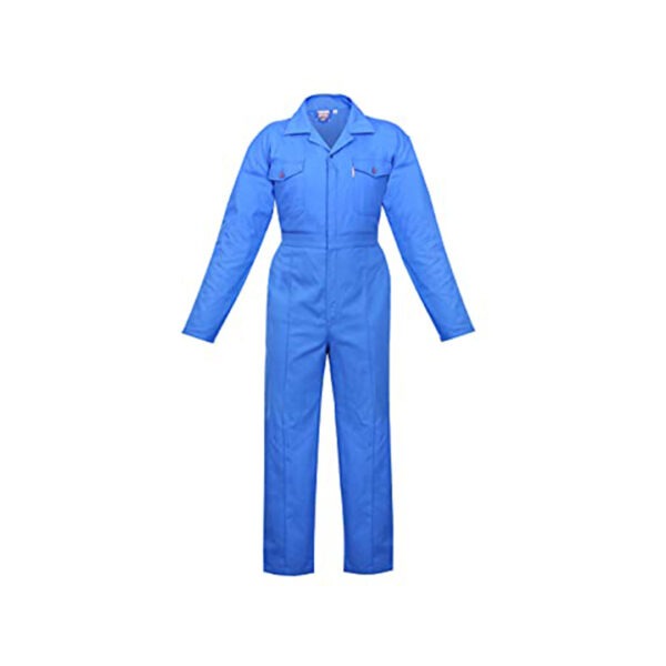 Polycotton Coverall Petro Blue - Falcon Trading